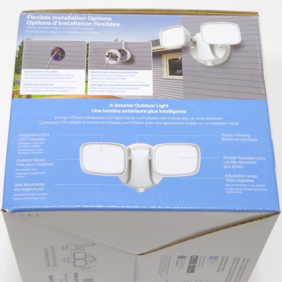 Feit Electric Dual Head Flood Light Smart LED Light 2000 Lumens 120° Angle NIB - Picture 8 of 10